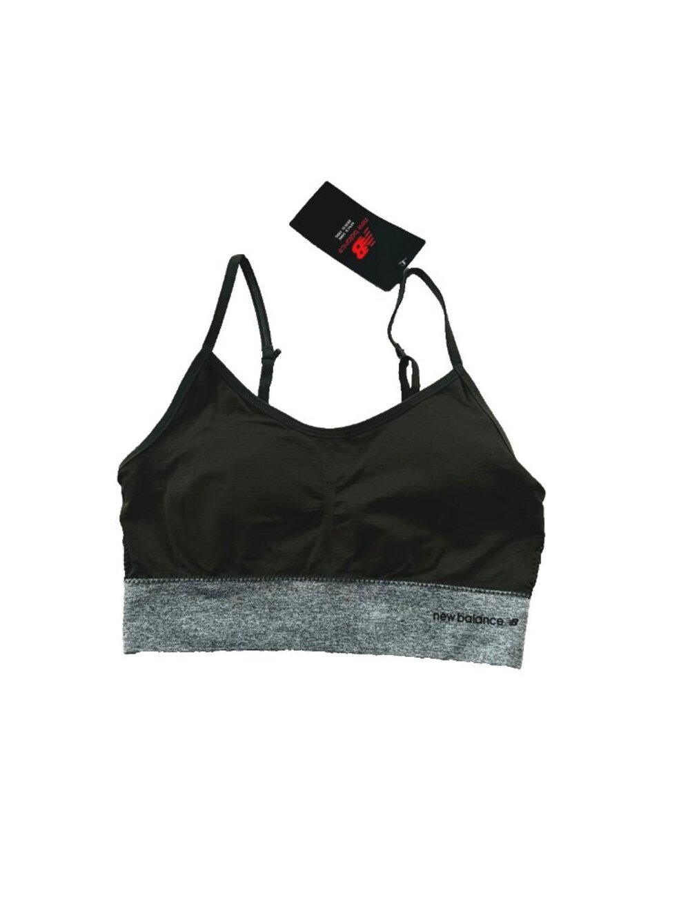 New Balance Sport Bralette Army Green / Grey ( S )